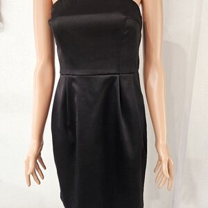 Express Design Studio Elegant Black Strapless Dress